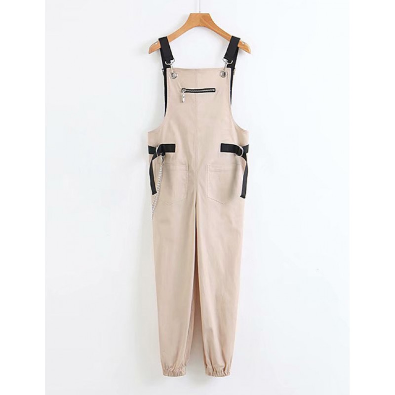 Fashion Khaki Zipper Decorated Pure Color JumpsuitNo.:E843255(0) Write a review Fashion Khaki Zipper Decorated Pure Color JumpsuitNo.:E843255(0) Write a review