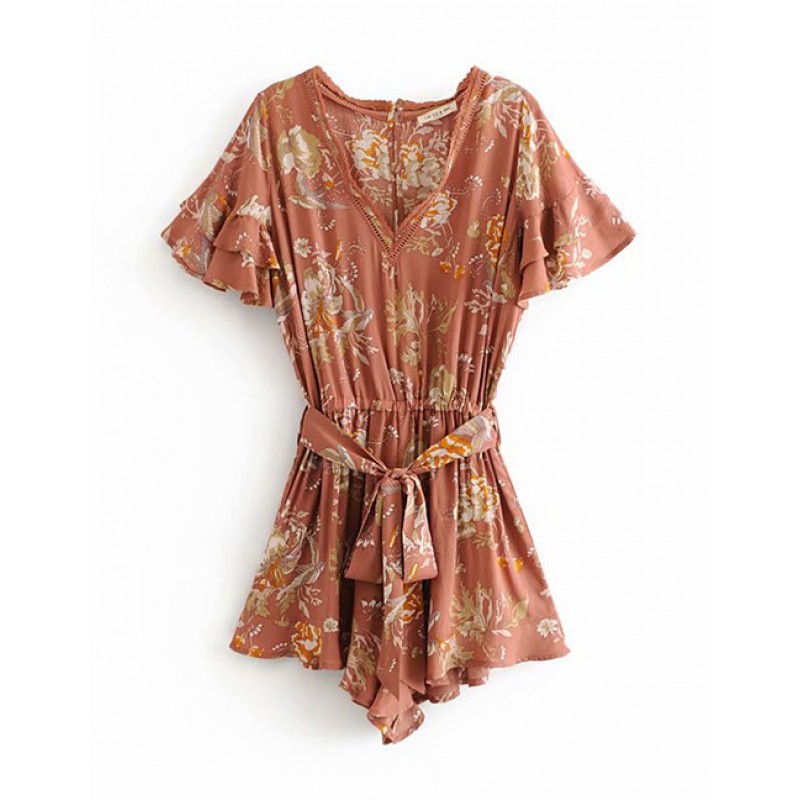 Fashion Khaki Flower Pattern Decorated V Neckline JumpsuitNo.:E843495(0) Write a review Fashion Khaki Flower Pattern Decorated V Neckline JumpsuitNo.:E843495(0) Write a review