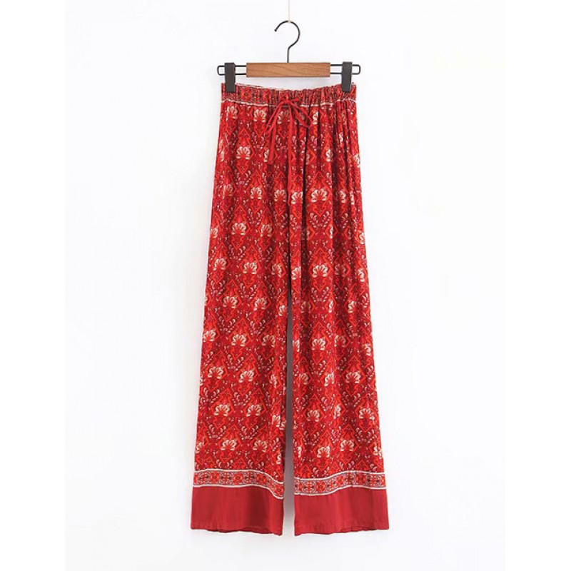Fashion Red Flower Pattern Decorated TrousersNo.:E843545(0) Write a review Fashion Red Flower Pattern Decorated TrousersNo.:E843545(0) Write a review