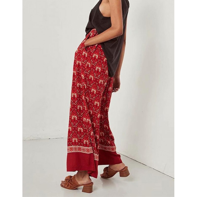 Fashion Red Flower Pattern Decorated TrousersNo.:E843545(0) Write a review Fashion Red Flower Pattern Decorated TrousersNo.:E843545(0) Write a review
