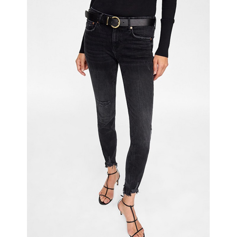 Fashion Black Pure Color Decorated JeansNo.:E850475(0) Write a review Fashion Black Pure Color Decorated JeansNo.:E850475(0) Write a review