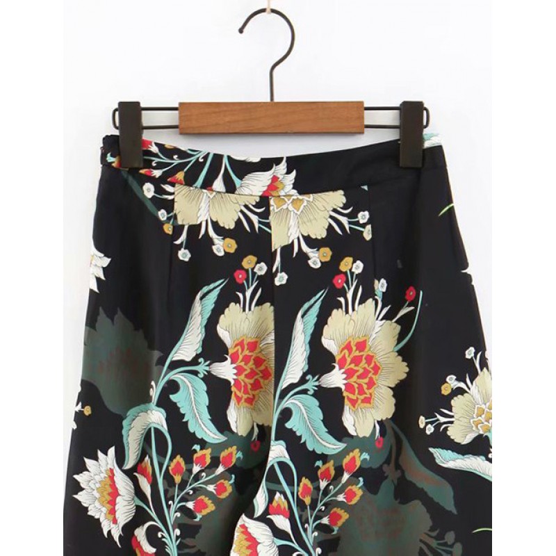 Fashion Black Flower Pattern Decorated Long PantsNo.:E870995(0) Write a review Fashion Black Flower Pattern Decorated Long PantsNo.:E870995(0) Write a review