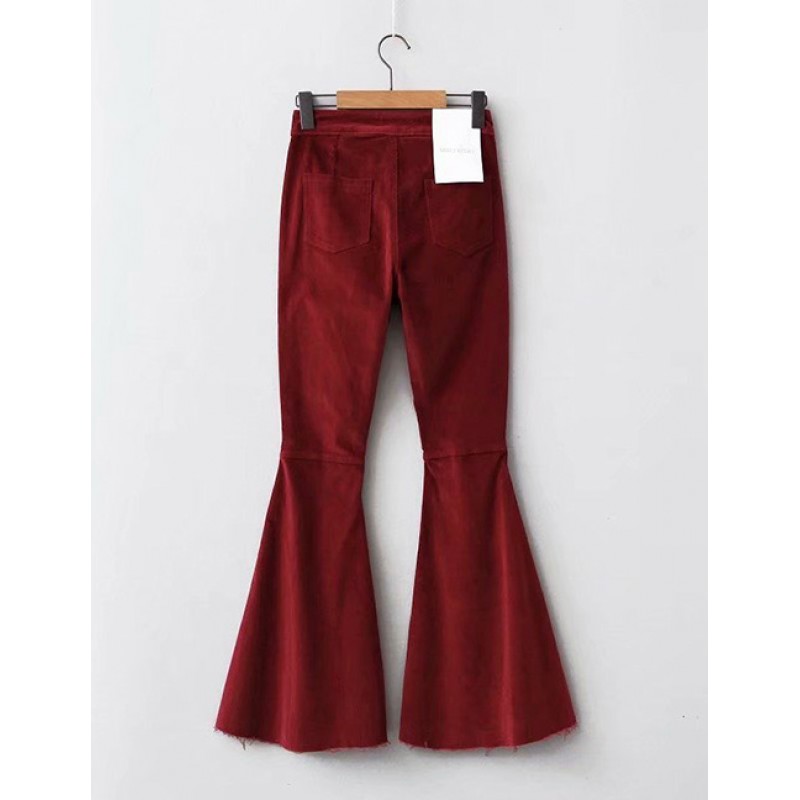 Fashion Claret Red Pure Color Decorated Long PantsNo.:E871165(0) Write a review Fashion Claret Red Pure Color Decorated Long PantsNo.:E871165(0) Write a review