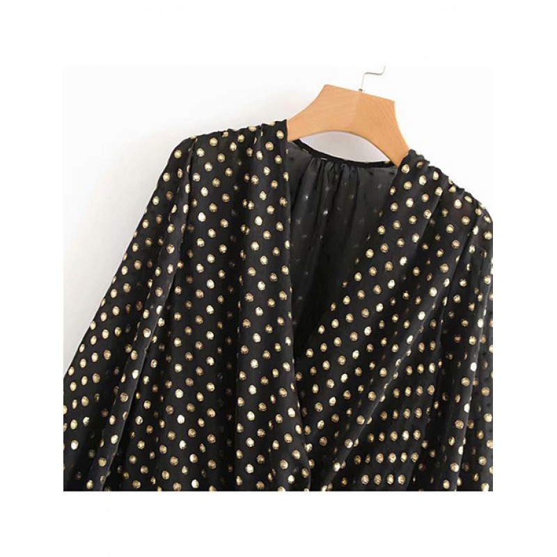 Fashion Black Dots Pattern Decorated JumpsuitNo.:E871195(0) Write a review Fashion Black Dots Pattern Decorated JumpsuitNo.:E871195(0) Write a review