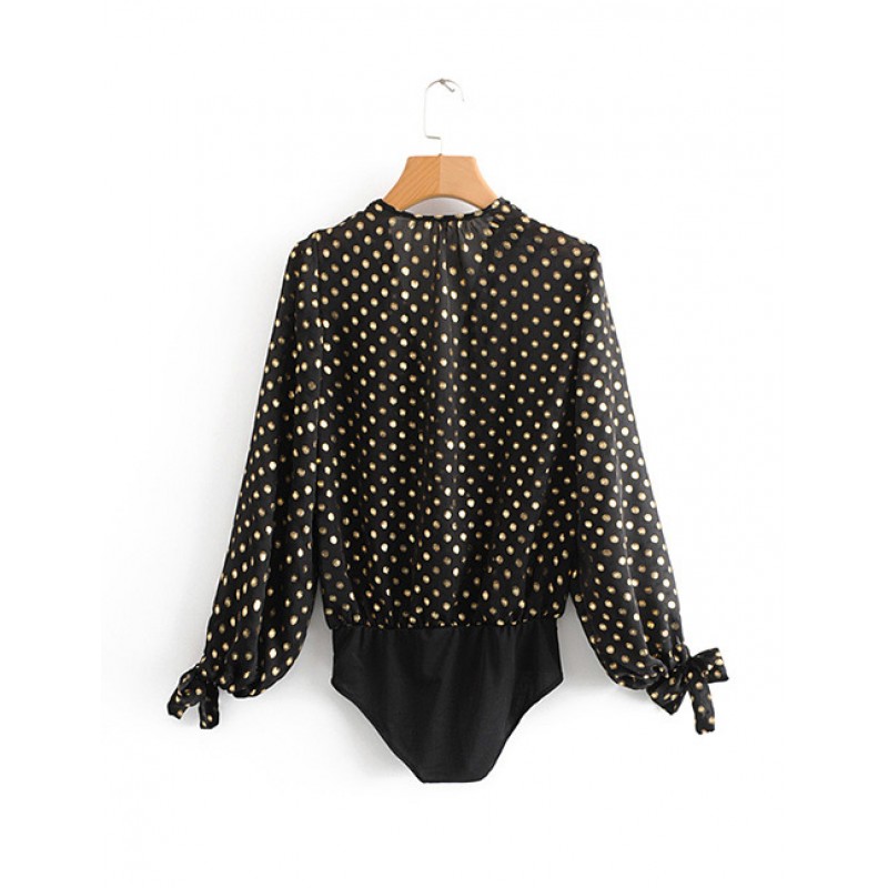 Fashion Black Spot Pattern Decorated V Neckline JumpsuitNo.:E887355(0) Write a review Fashion Black Spot Pattern Decorated V Neckline JumpsuitNo.:E887355(0) Write a review