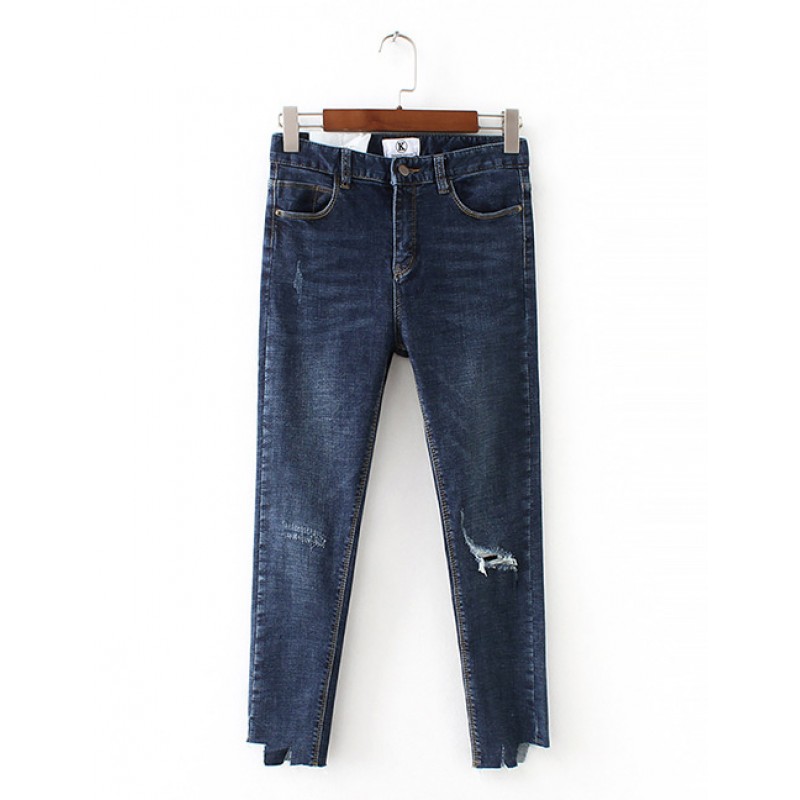Fashion Blue Pure Color Decorated JeansNo.:E891515(0) Write a review Fashion Blue Pure Color Decorated JeansNo.:E891515(0) Write a review