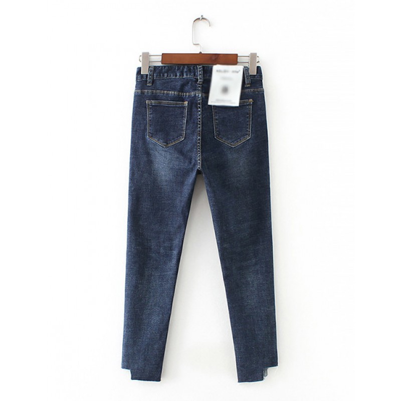 Fashion Blue Pure Color Decorated JeansNo.:E891515(0) Write a review Fashion Blue Pure Color Decorated JeansNo.:E891515(0) Write a review
