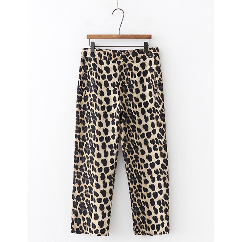 Fashion Brown Leopard Pattern Design Loose PantsNo.:E930555(0) Write a review Fashion Brown Leopard Pattern Design Loose PantsNo.:E930555(0) Write a review