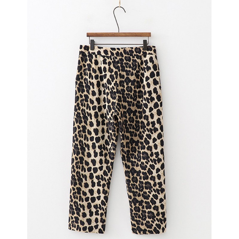 Fashion Brown Leopard Pattern Design Loose PantsNo.:E930555(0) Write a review Fashion Brown Leopard Pattern Design Loose PantsNo.:E930555(0) Write a review