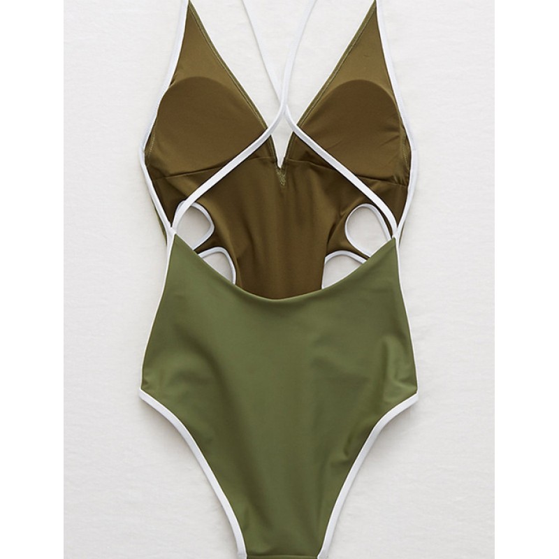 Sexy Green V Neckline Design Pure Color SwimwearNo.:F173025(0) Write a review Sexy Green V Neckline Design Pure Color SwimwearNo.:F173025(0) Write a review