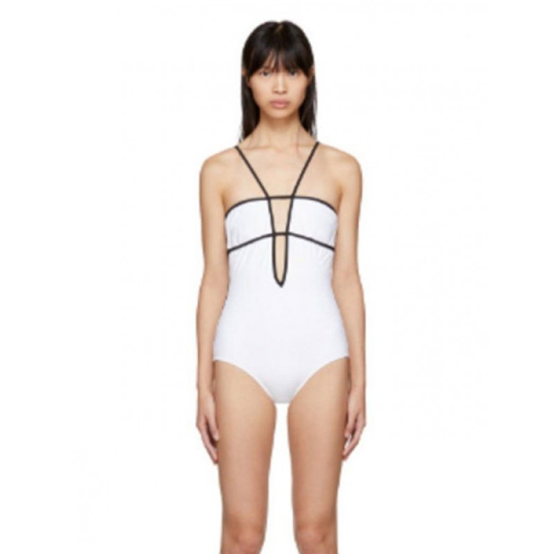 Sexy White Hollow Out Design Pure Color SwimwearNo.:F173295(0) Write a review