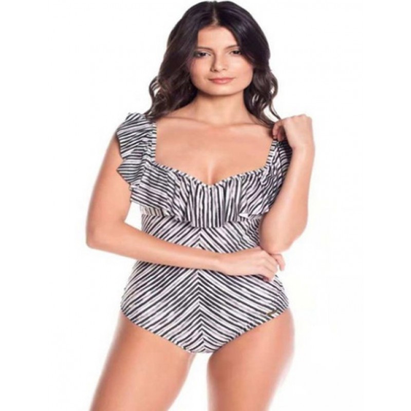 Sexy White+black Stripe Pattern Decorated One-piece SwimwearNo.:F173335(0) Write a review Sexy White+black Stripe Pattern Decorated One-piece SwimwearNo.:F173335(0) Write a review