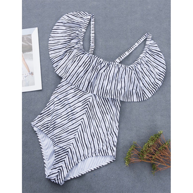 Sexy White+black Stripe Pattern Decorated One-piece SwimwearNo.:F173335(0) Write a review Sexy White+black Stripe Pattern Decorated One-piece SwimwearNo.:F173335(0) Write a review