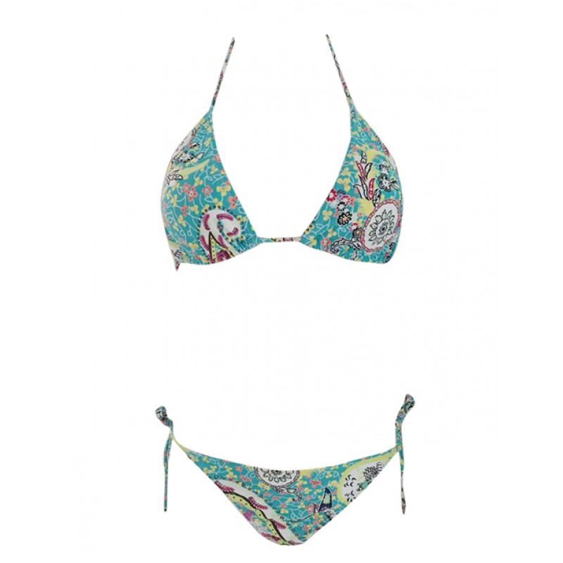 Sexy Pale Green Flower Pattern Design Simple BikiniNo.:F225625(0) Write a review