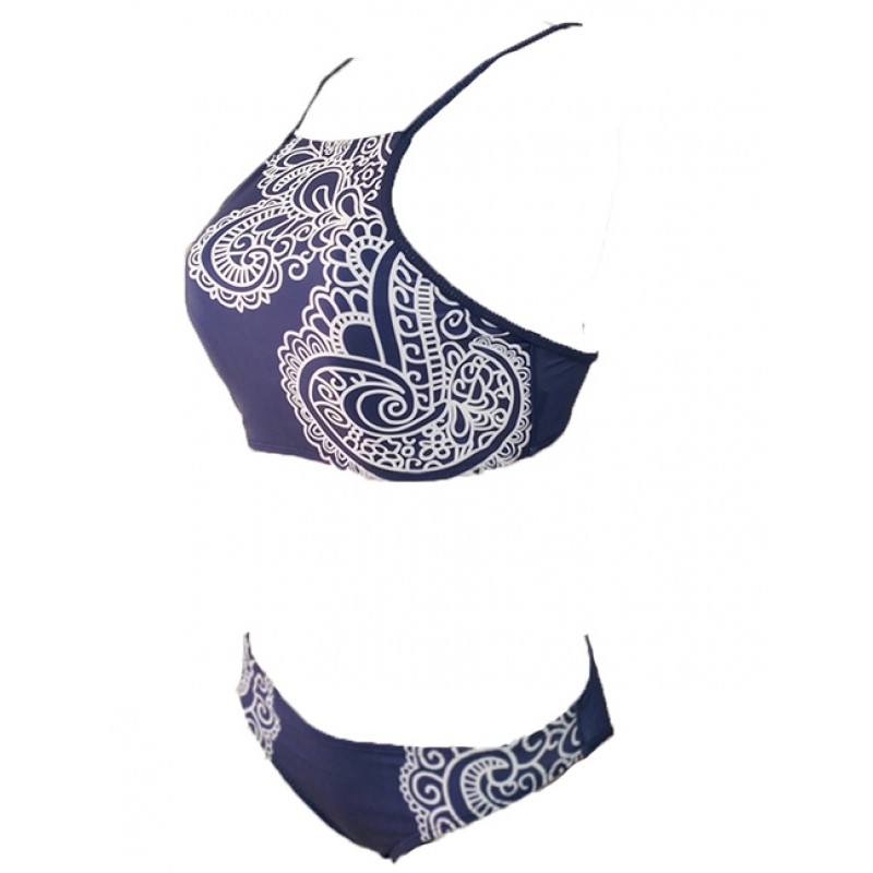 Sexy Navy Flower Pattern Decorated Split SwimwearNo.:F225675(0) Write a review Sexy Navy Flower Pattern Decorated Split SwimwearNo.:F225675(0) Write a review