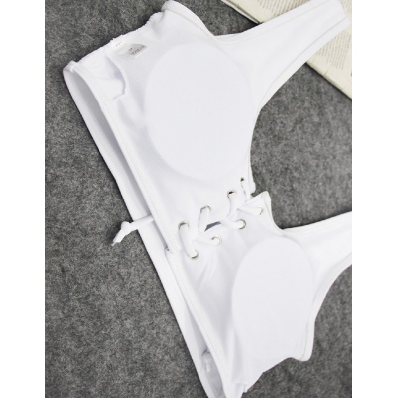 Sexy White Pure Color Decorated Split SwimwearNo.:F225785(0) Write a review Sexy White Pure Color Decorated Split SwimwearNo.:F225785(0) Write a review